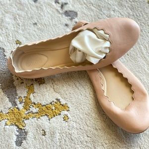 Chloe Lauren flat sz 36.5 in blush